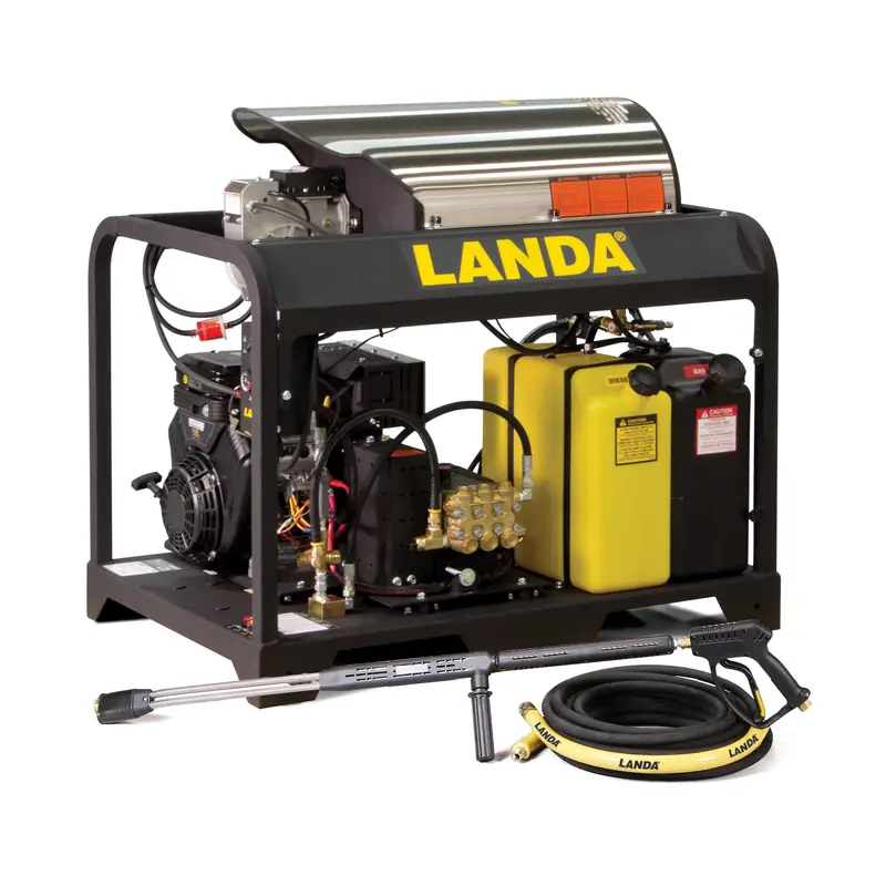 A Landa hot water pressure washer unit