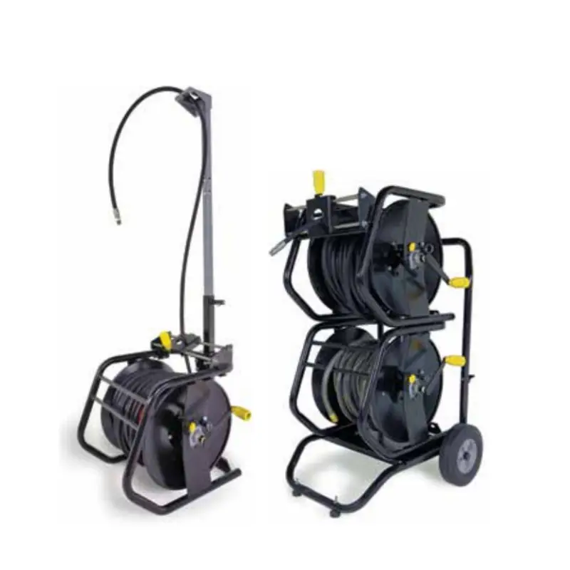 Hose reels and pressure washer accessories