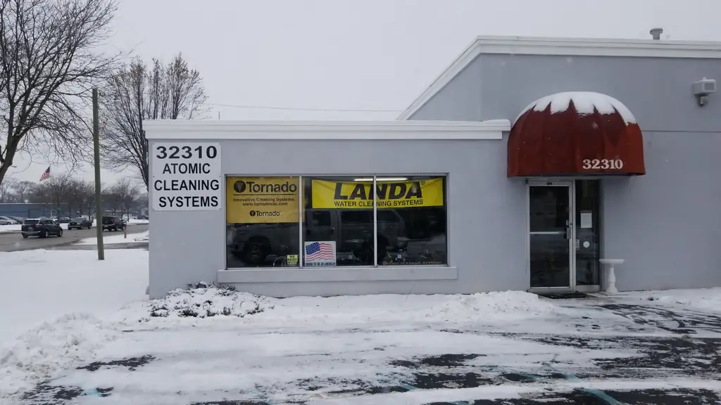 The Atomic Cleaning Systems building at 32310 Eight Mile Road, Farmington Hills